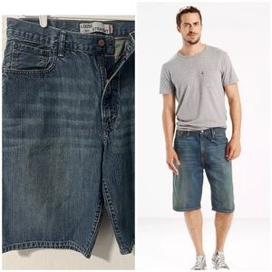 Levi's 569 Loose Straight Men’s W36 Blue Jean Shorts Classic 100% Cotton EUC